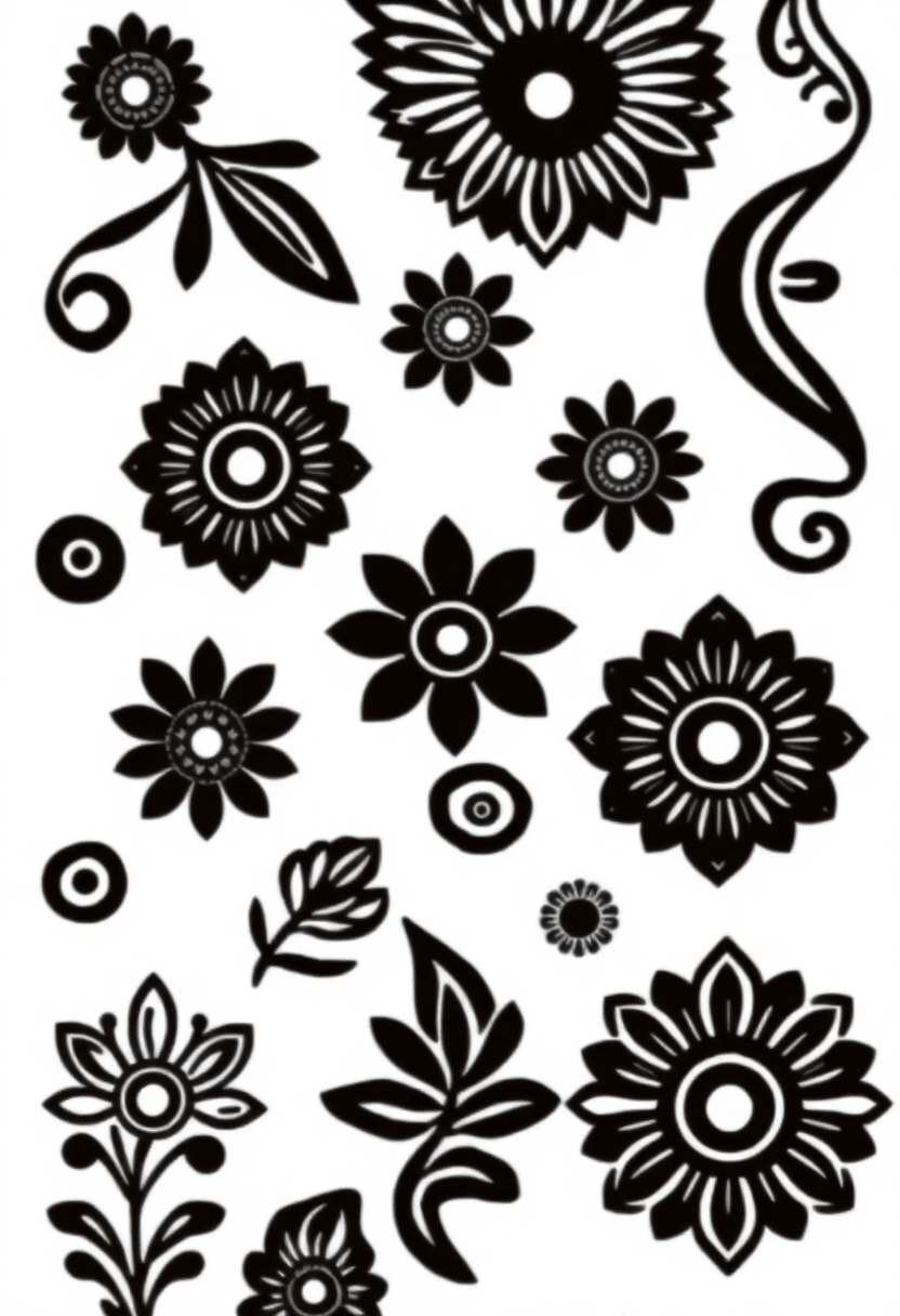 African Textile Patterns coloring page, free printable