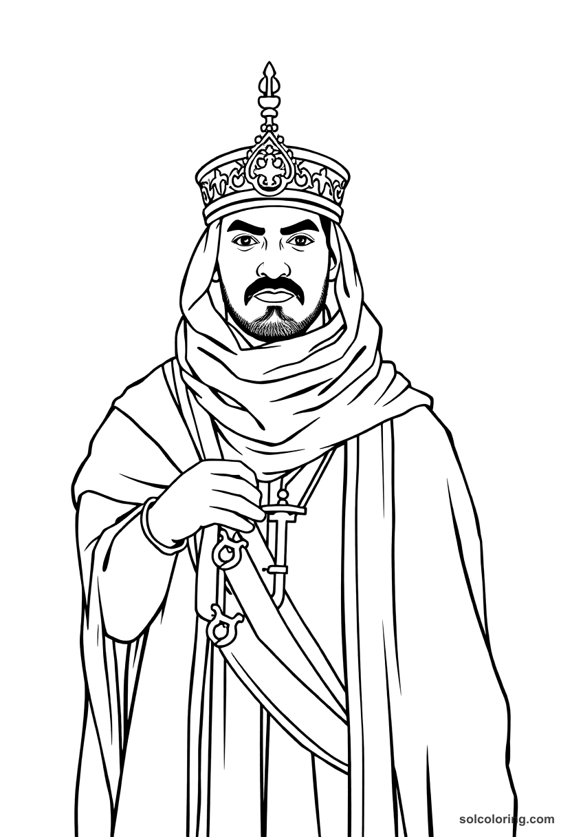 Ahmad Al Danaf The Captain Of The Guard coloring pages