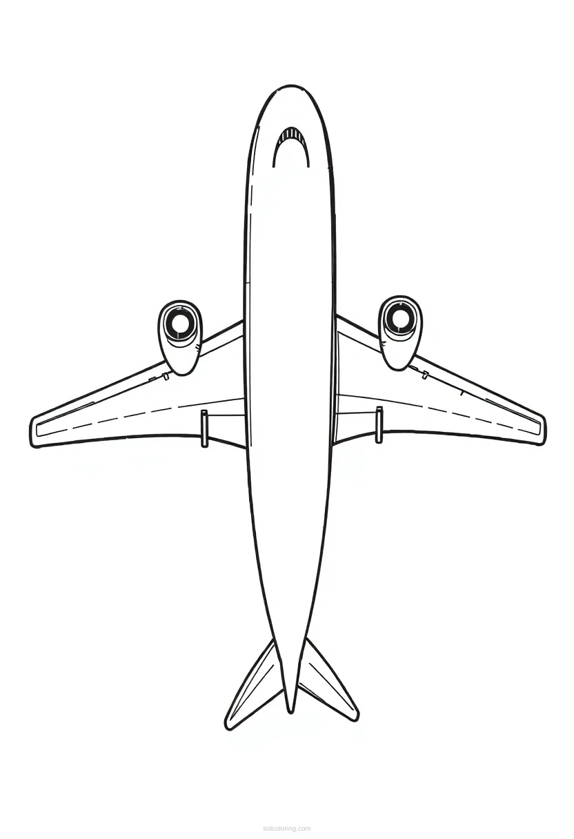 Airplane coloring pages