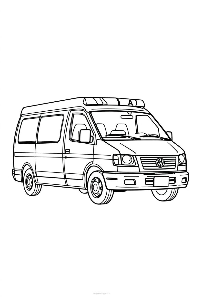 Ambulance coloring pages