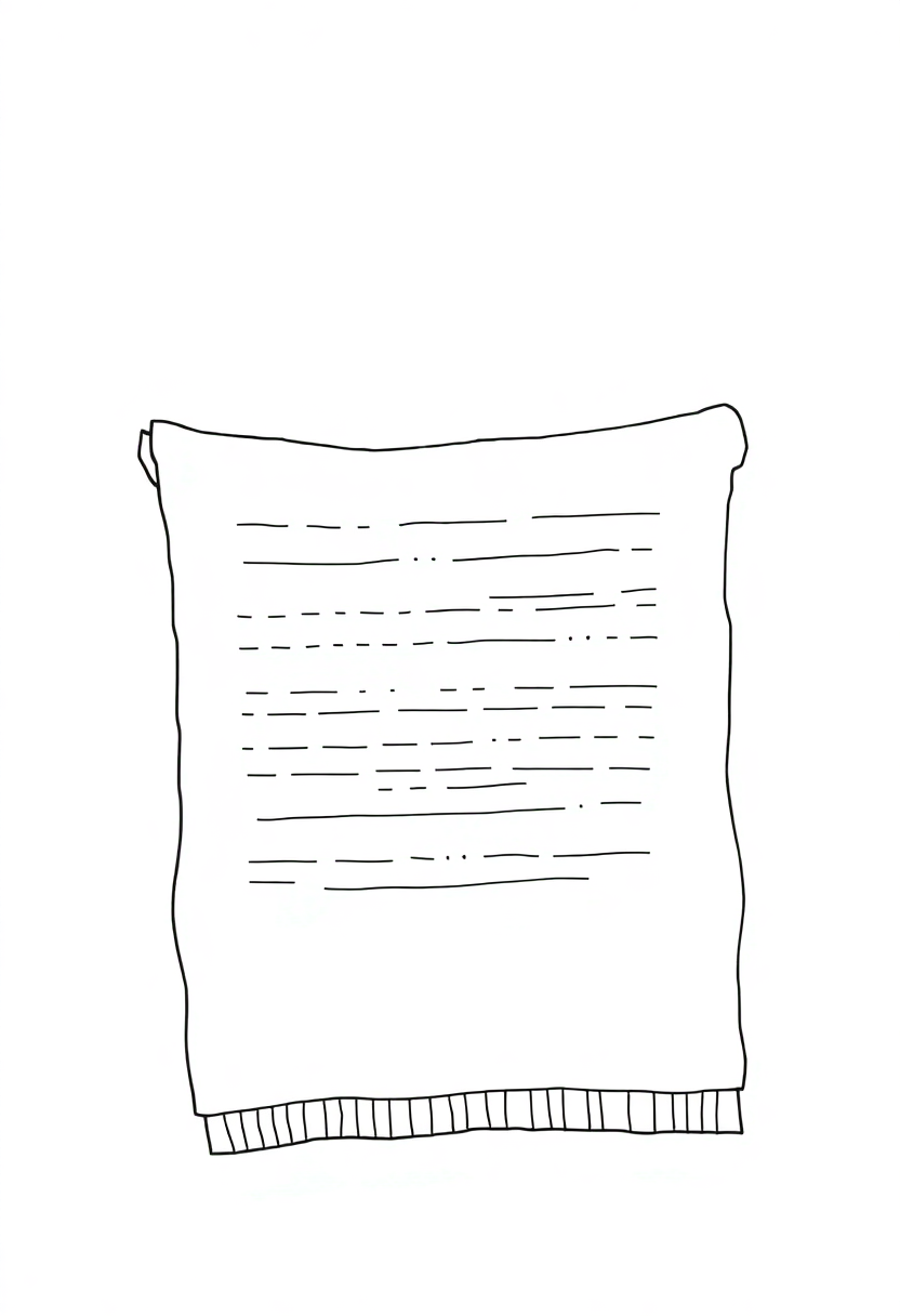 Ancient Egyptian papyrus scroll coloring page with hieroglyphics and decorative borders for kids to print and color