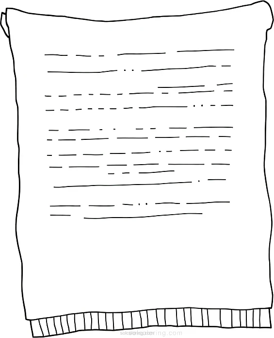 Ancient Egyptian Papyrus Scroll coloring page for kids