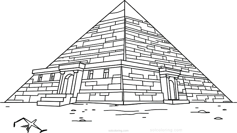 Ancient Egyptian Pyramid Complex coloring pages