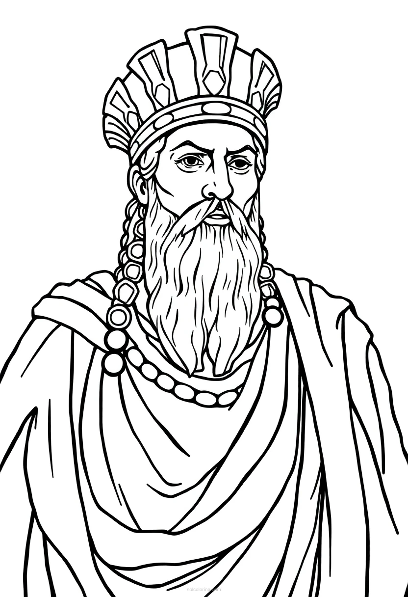 Ancient Greek Leader coloring pages