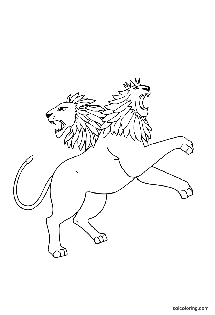 Ancient Mesopotamian Royal Lion Hunt coloring pages