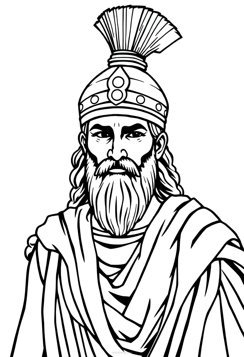Ancient Roman Senator coloring pages
