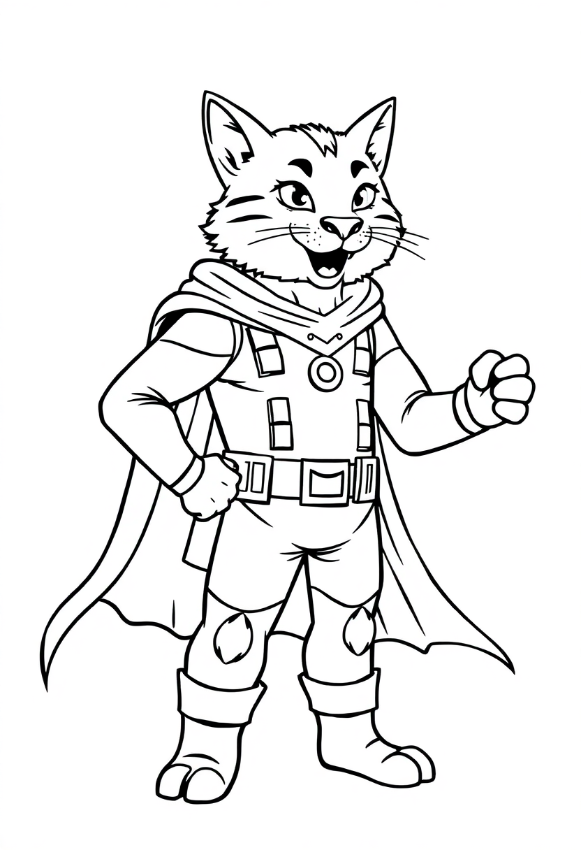 Animal-Communicating Hero coloring page, free printable
