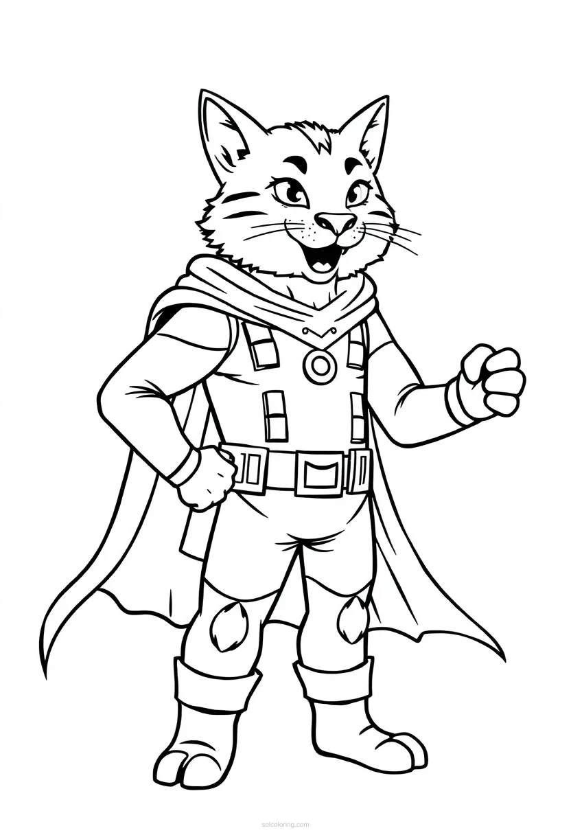 Animal-Communicating Hero coloring page for kids