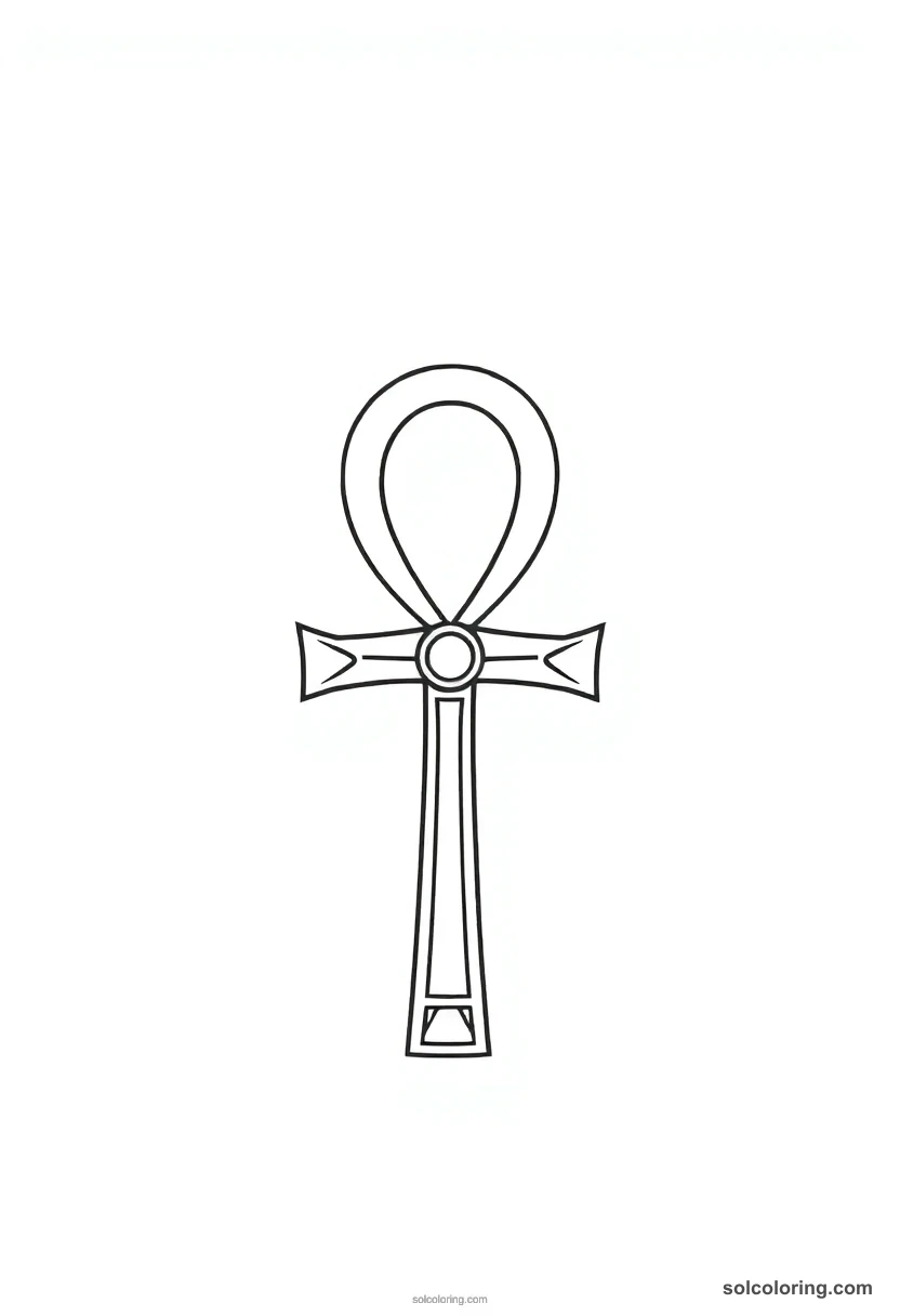 Ankh Symbol coloring pages