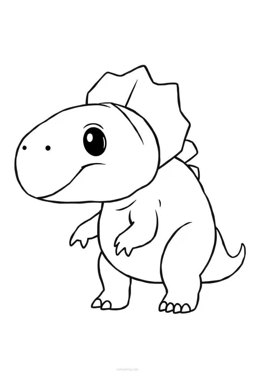 Ankylosaurus coloring page for kids