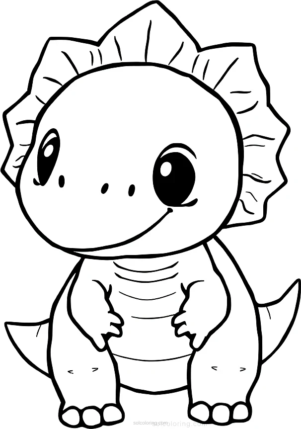 Ankylosaurus coloring page for kids