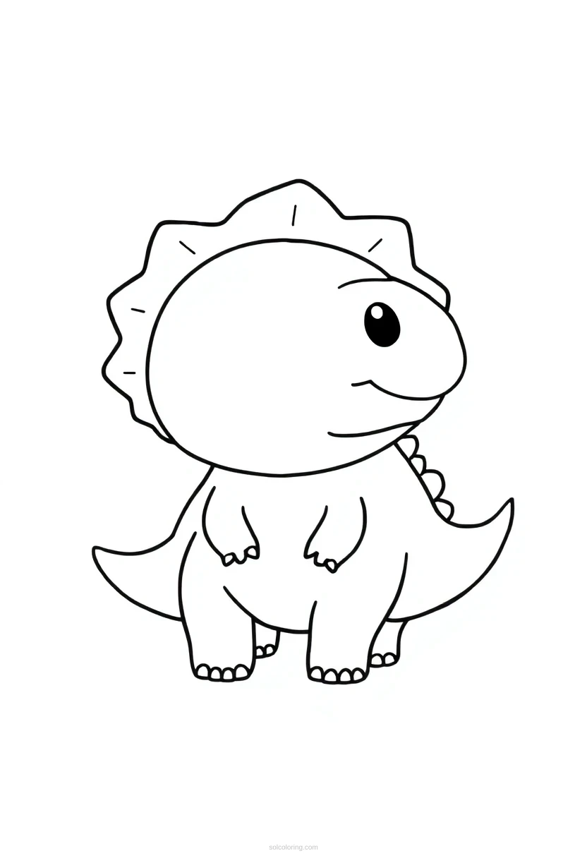 Ankylosaurus coloring page for kids