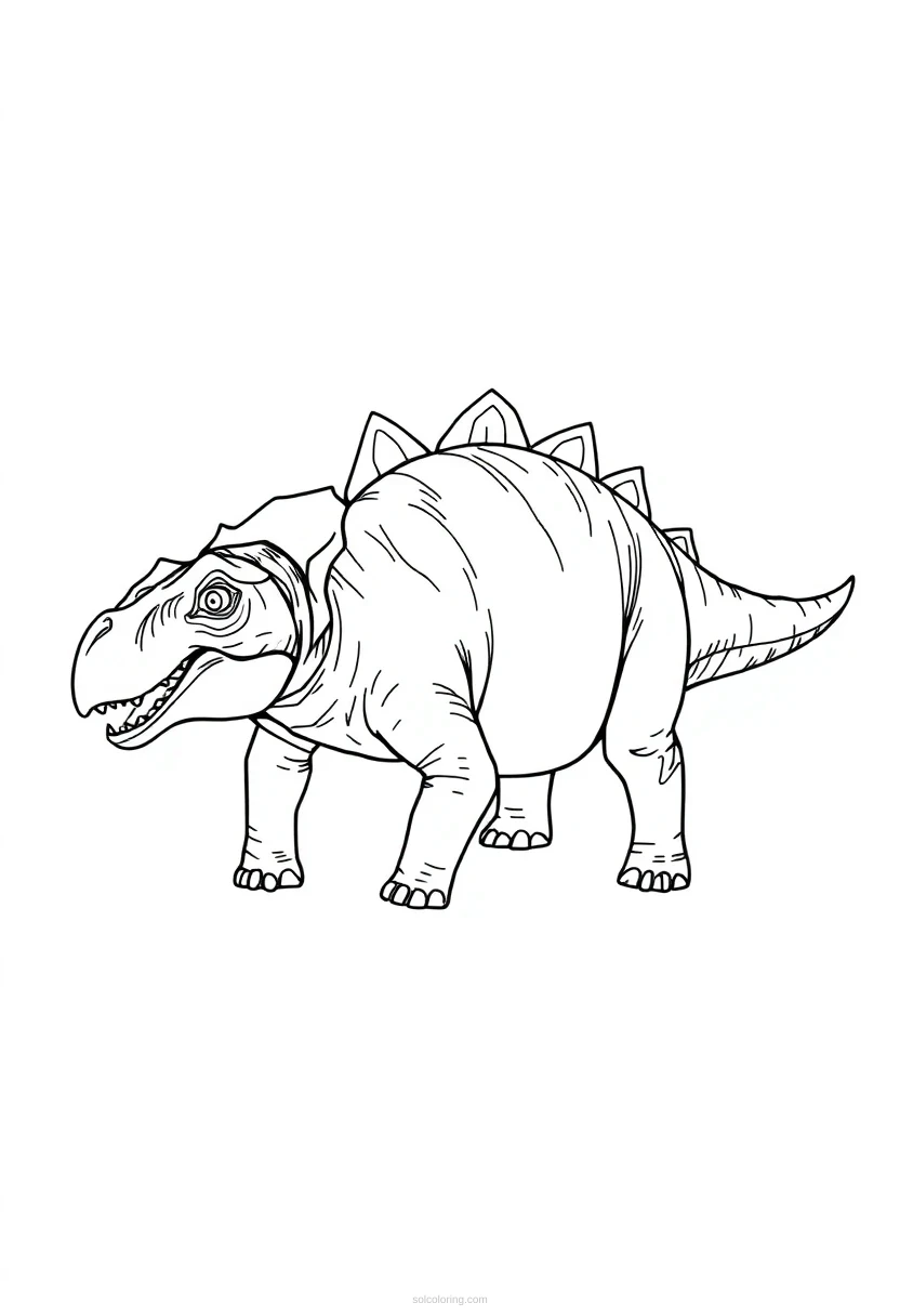 Ankylosaurus Mandala coloring pages