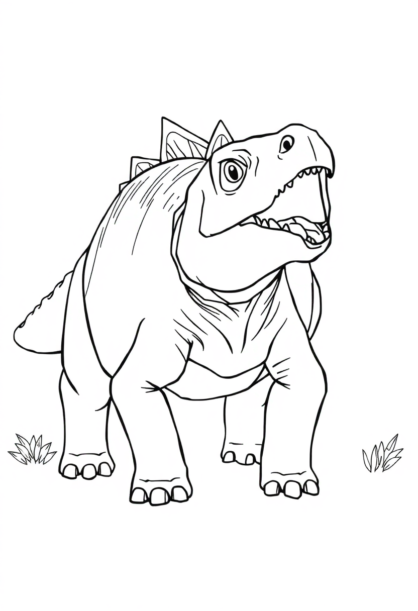 Ankylosaurus coloring pages