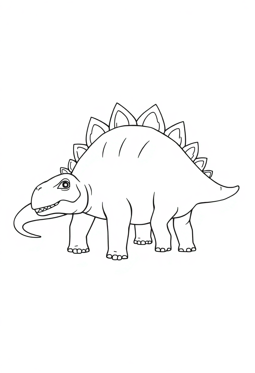 Ankylosaurus coloring page, free printable