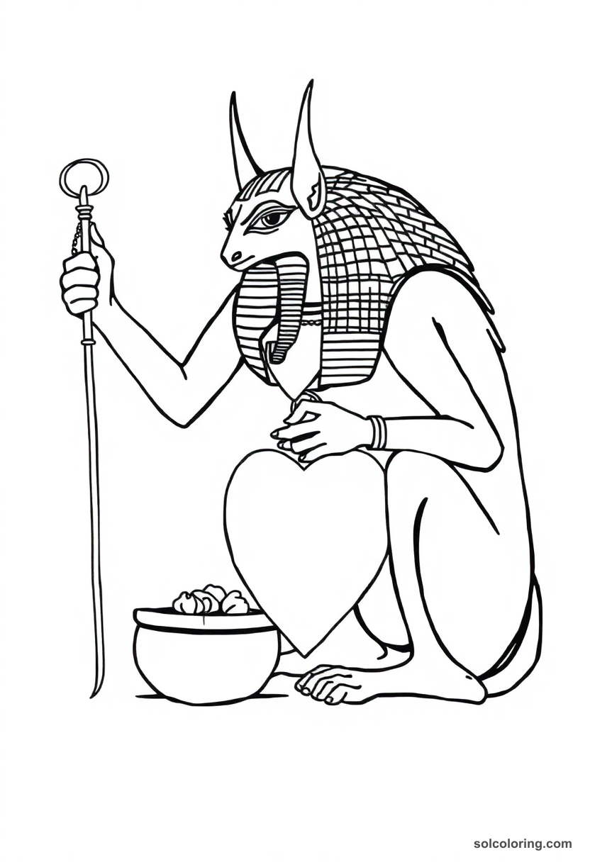 Anubis Weighing the Heart
