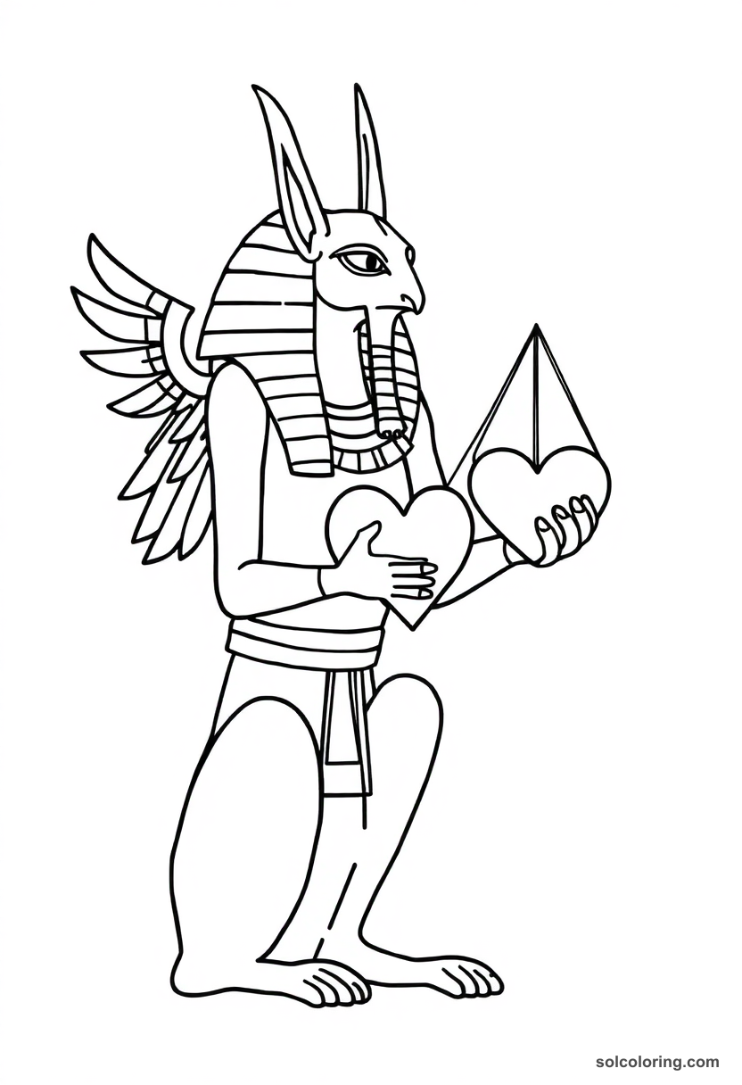 Simple Anubis Weighing the Heart