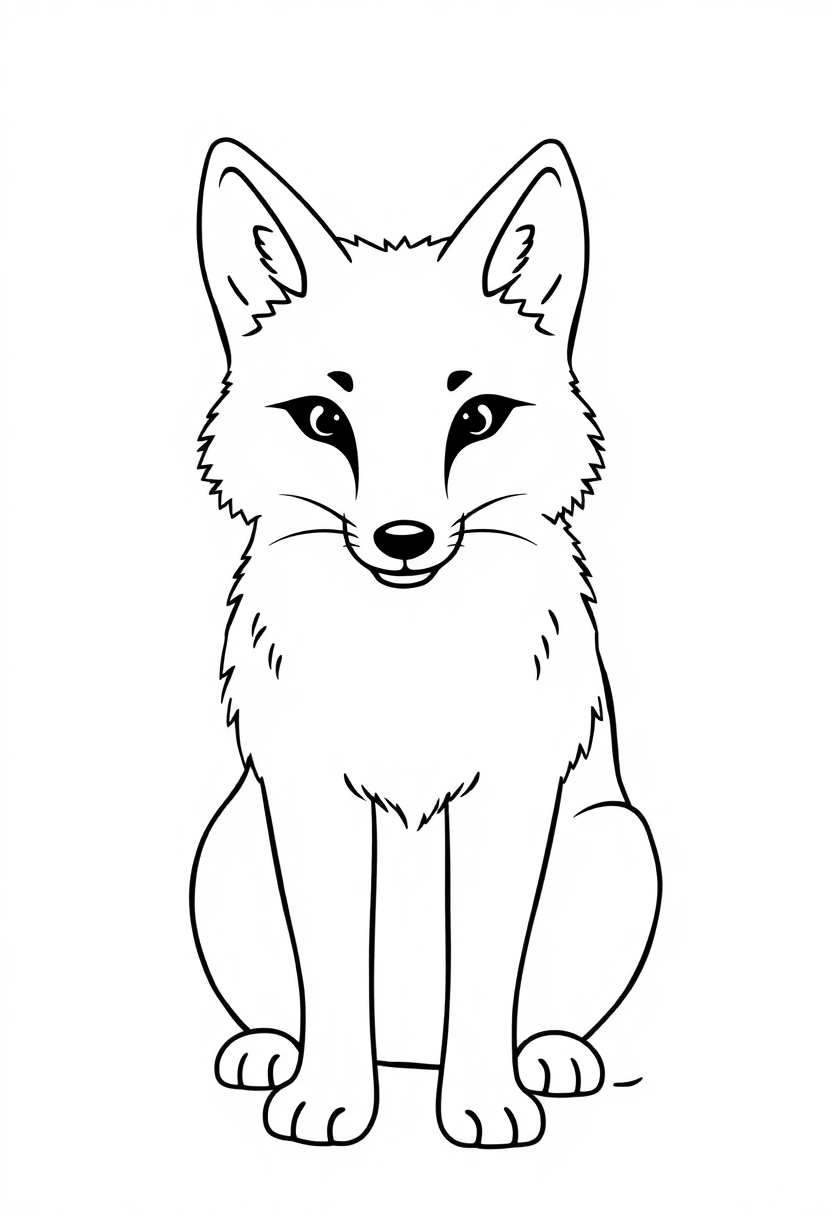 Arctic Fox coloring pages