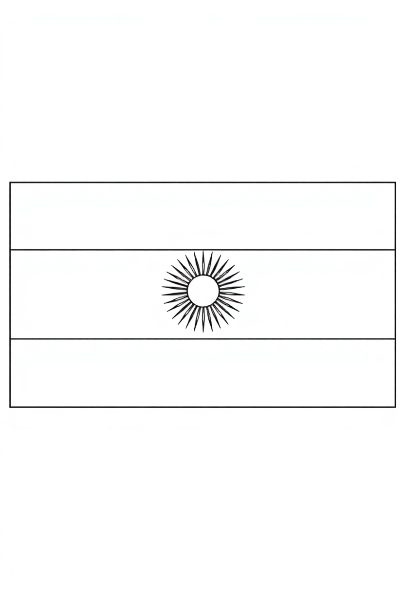Argentina Flag coloring pages