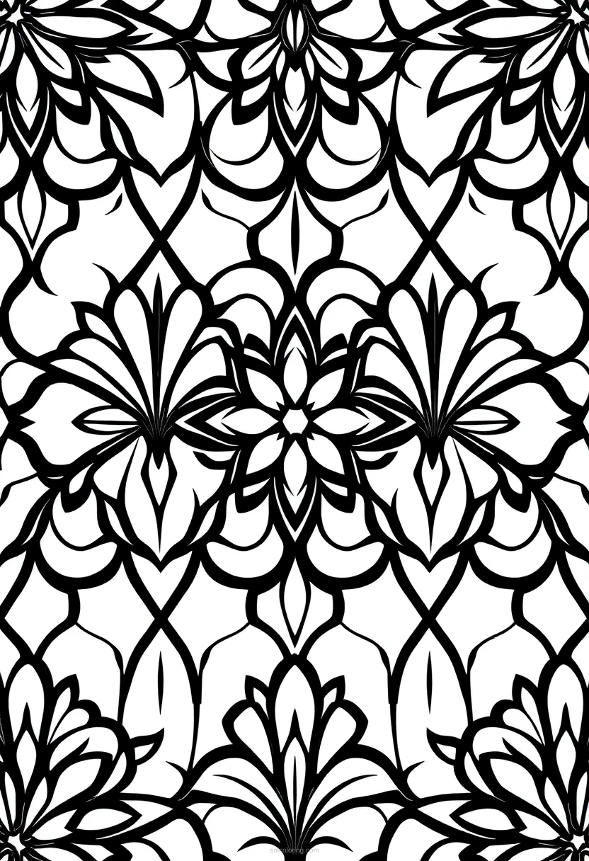 Art Deco Patterns coloring page for kids