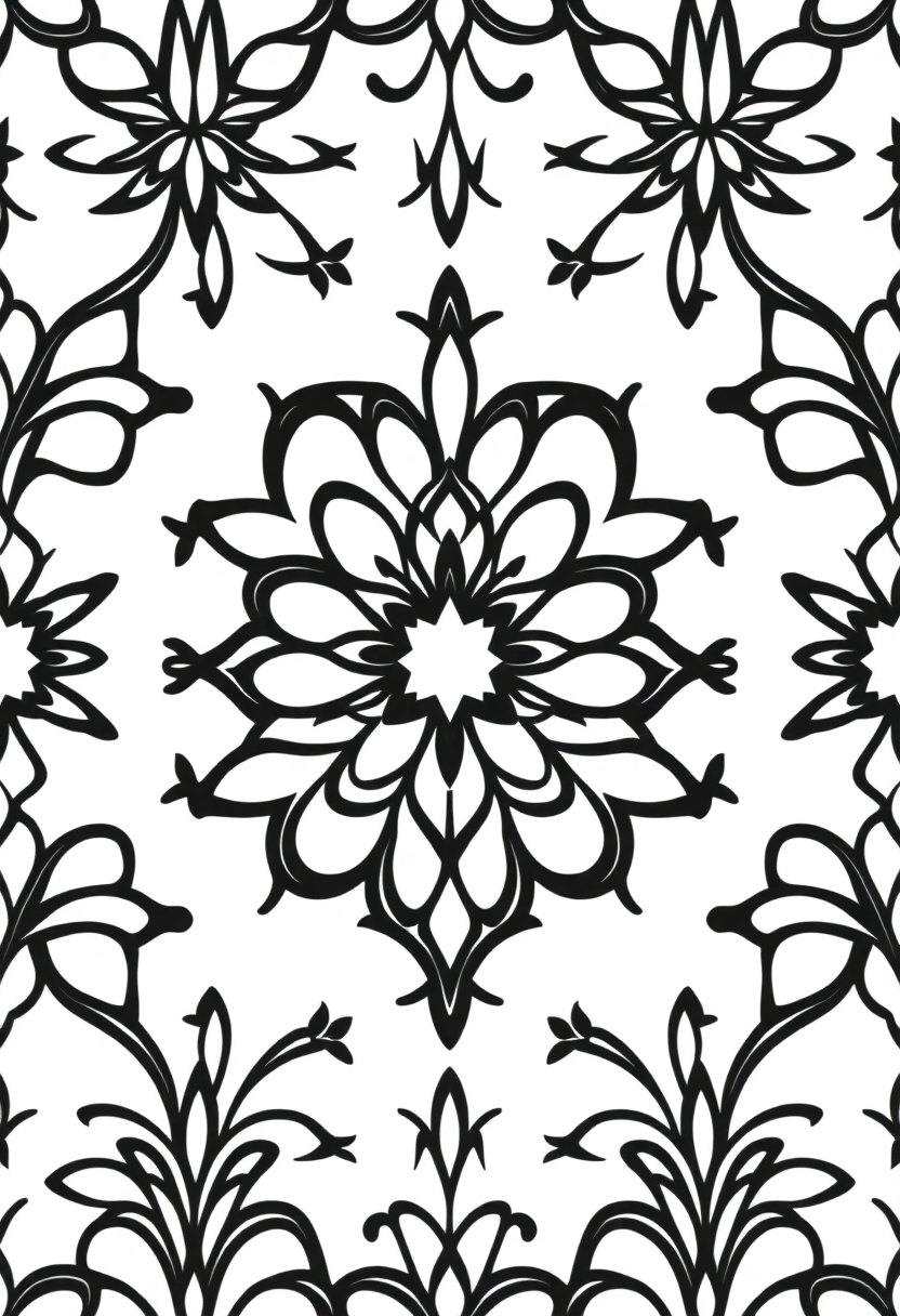 Art Deco Patterns coloring page, free printable