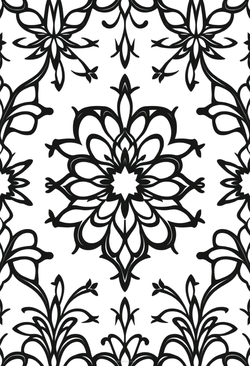 Art Deco Patterns coloring page for kids