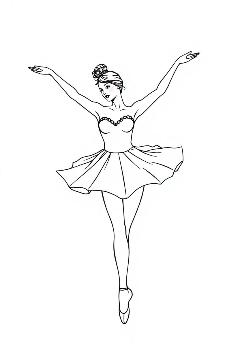 Ballerina coloring pages