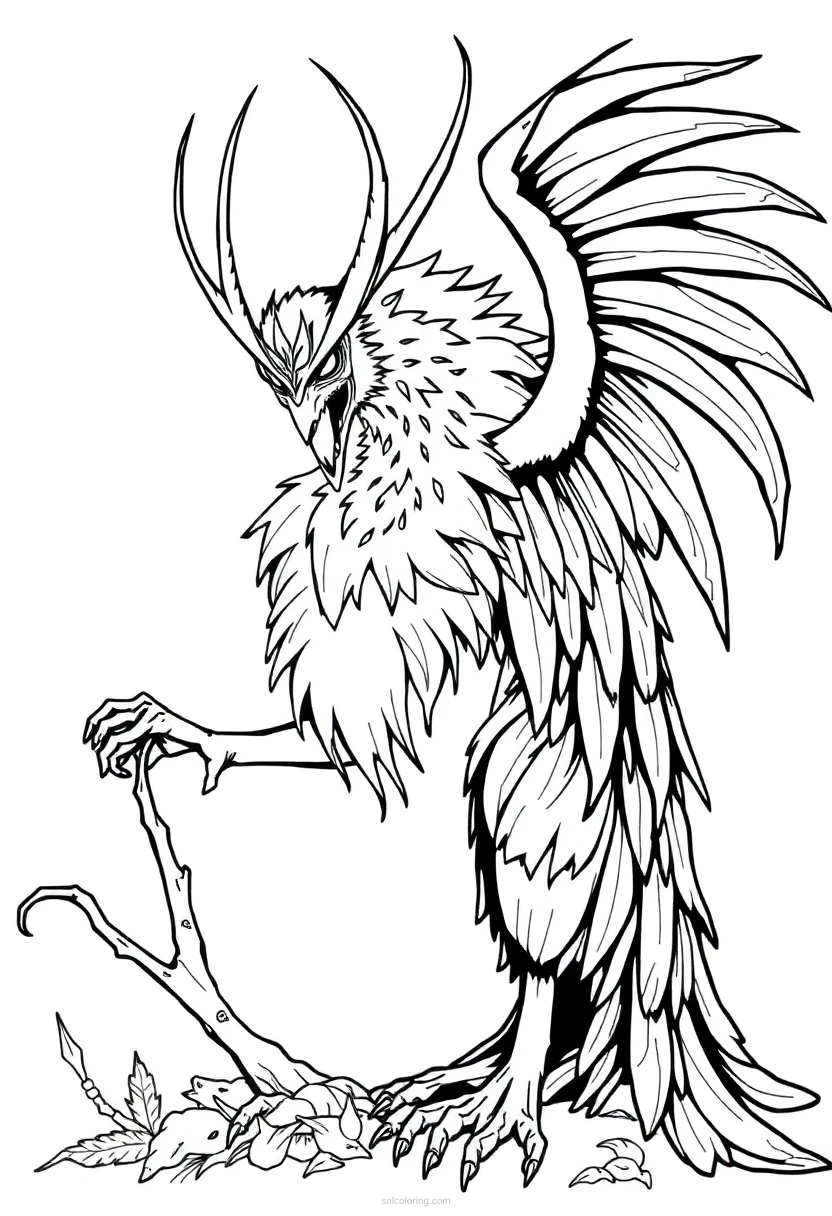 Banshee coloring page for kids