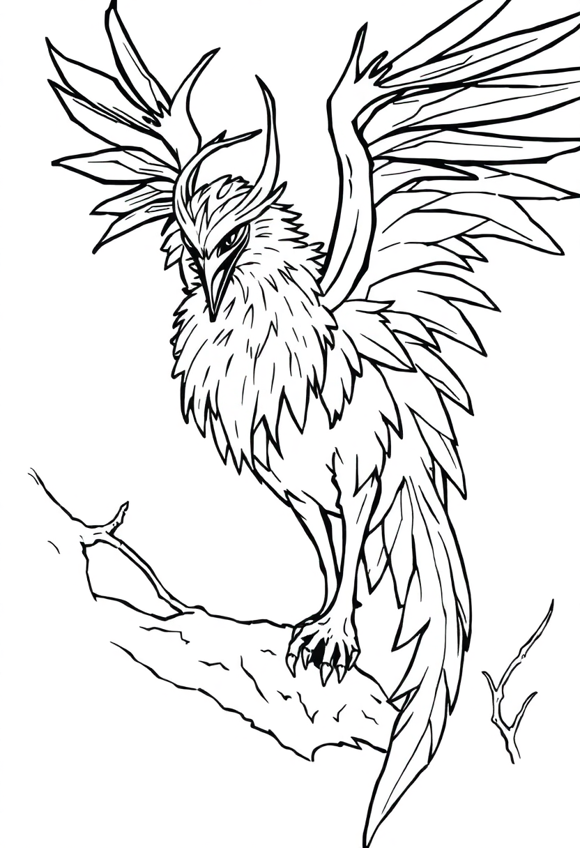 Banshee coloring page, free printable