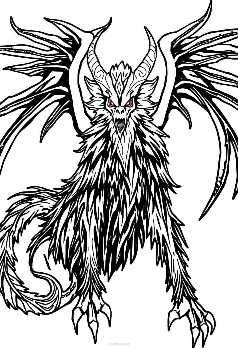 Banshee coloring page for kids