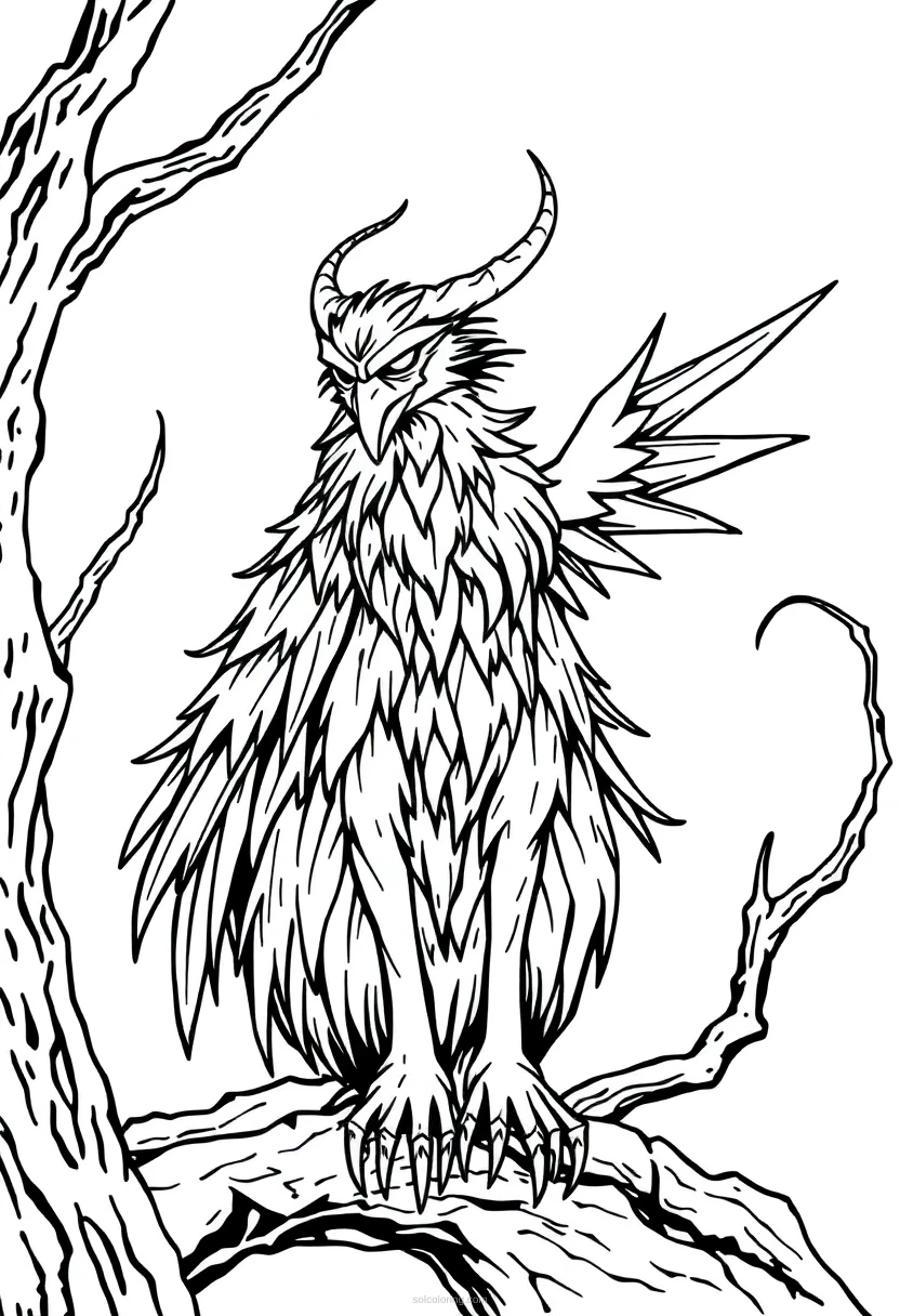 Banshee coloring page for kids