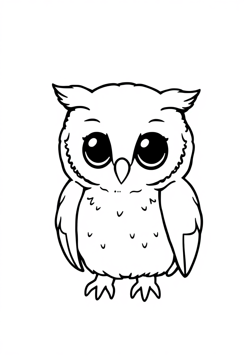 Barn Owl coloring page, free printable