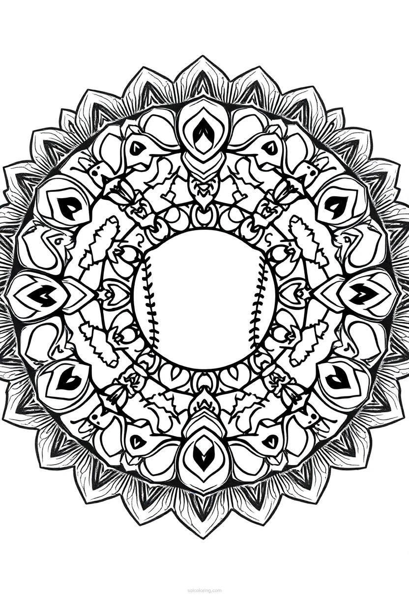 Baseball Batter coloring page for kids