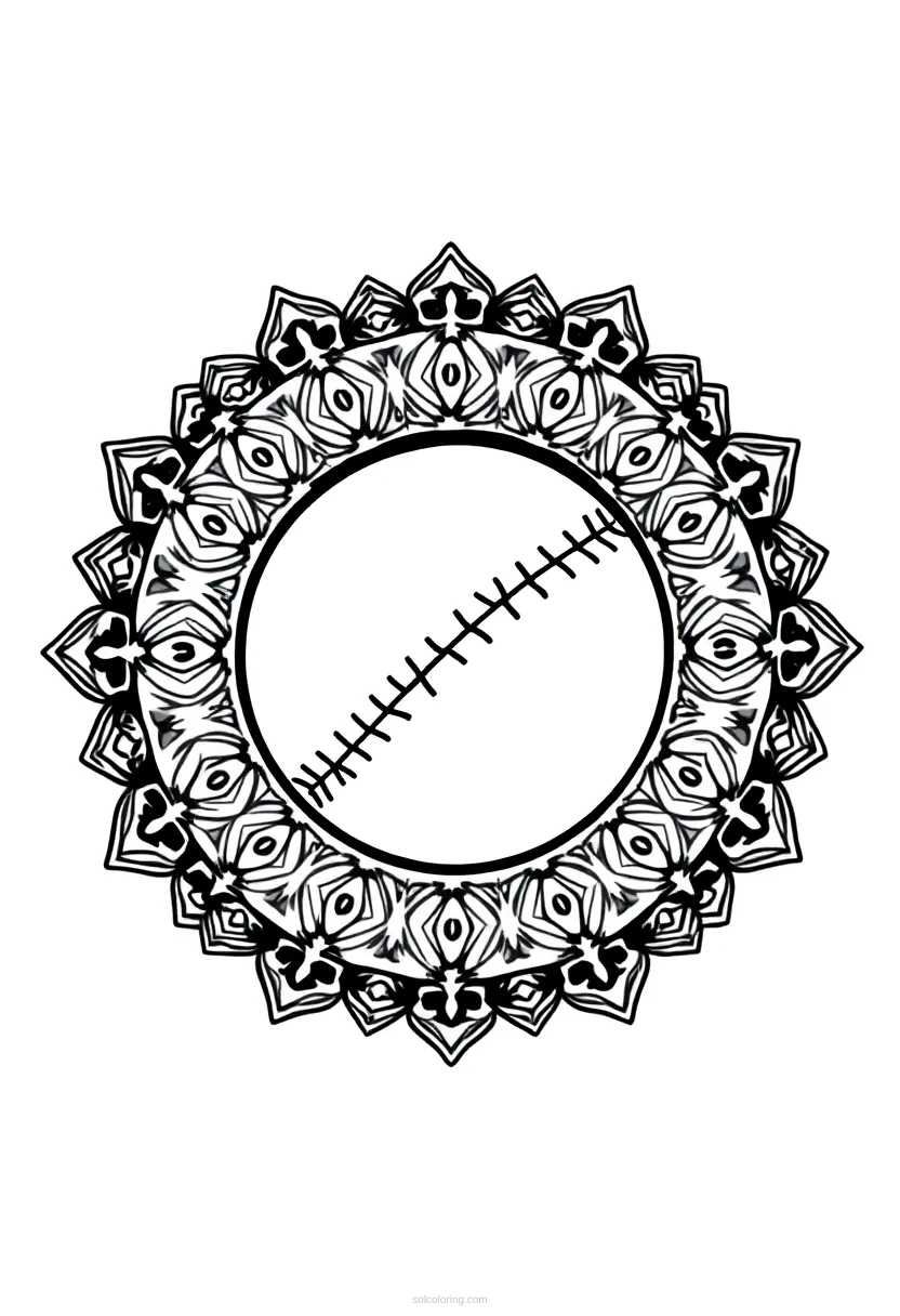 Baseball Batter Cute Cartoon coloring page for kids