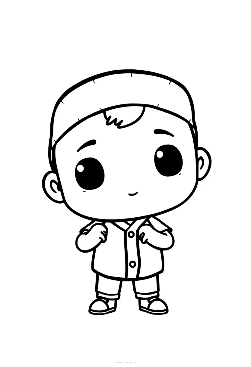 Baseball Batter coloring page for kids