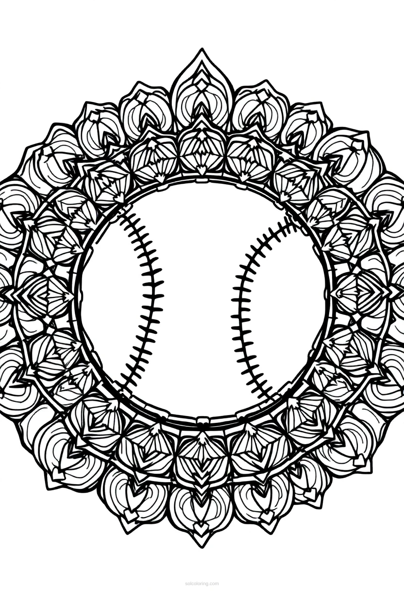 Baseball Batter coloring page for kids
