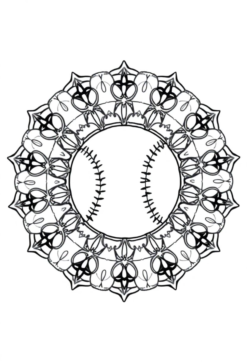 Baseball Batter coloring page, free printable