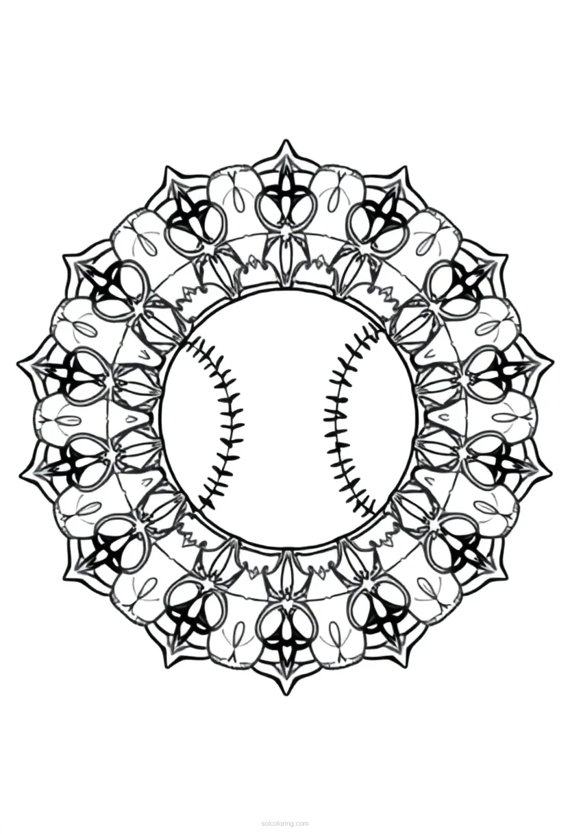 Baseball Batter coloring page for kids