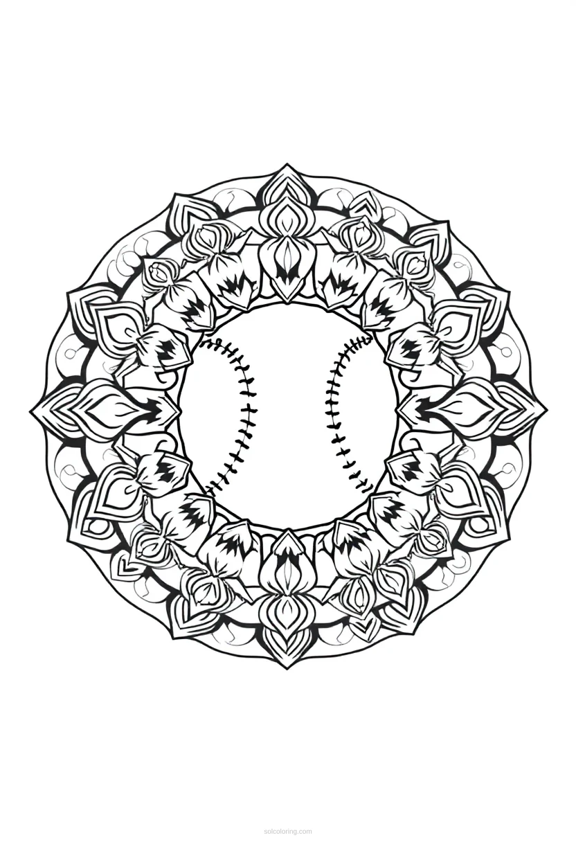 Baseball Batter coloring page for kids