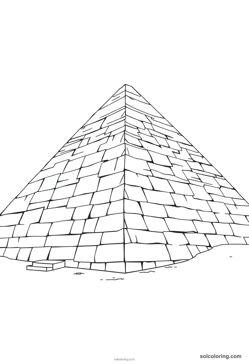 Bent Pyramid Of Sneferu coloring pages