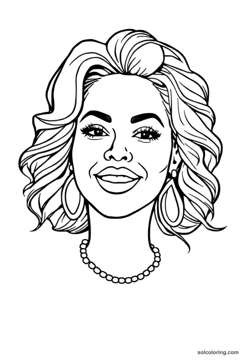Illustrated Portrait Beyoncé