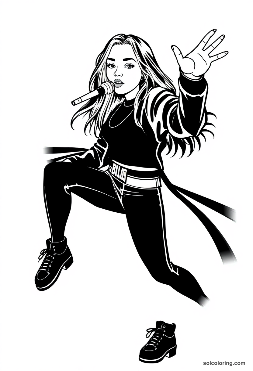 Silhouette Billie Eilish