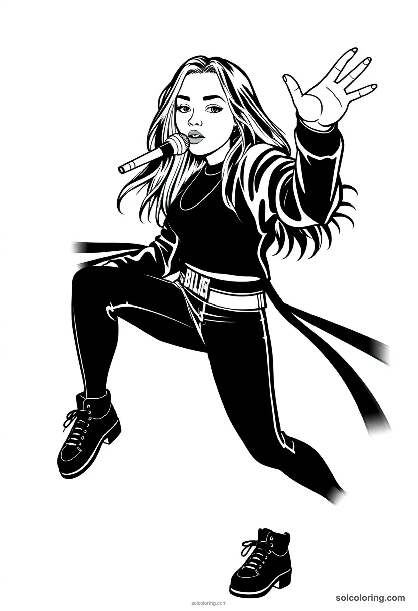 Billie Eilish coloring pages