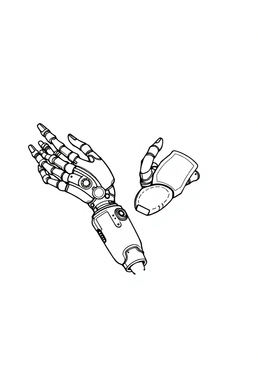 Bionic Prosthetic Limbs coloring page, free printable