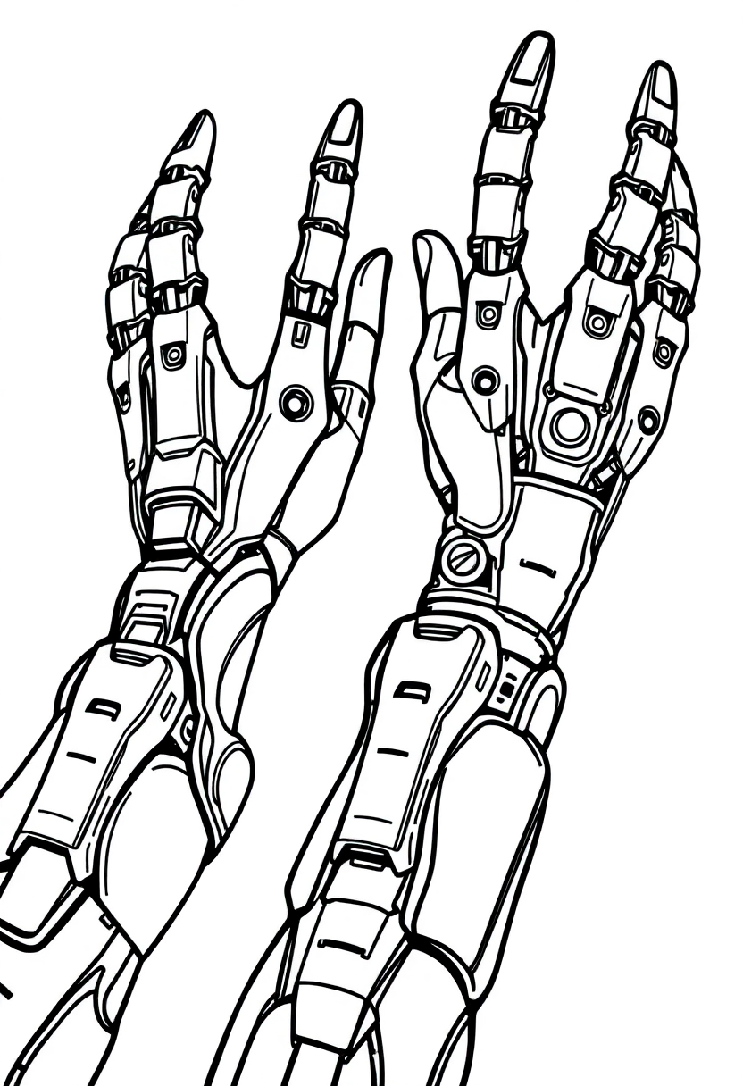 Bionic Prosthetic Limbs coloring page, free printable