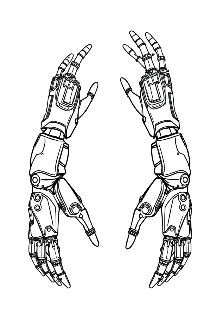 Bionic Prosthetic Limbs coloring page, free printable