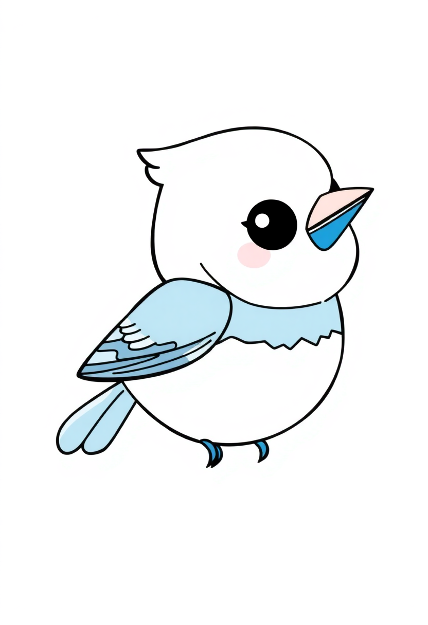 Blue Jay coloring page, free printable