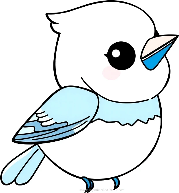 Blue Jay coloring page for kids