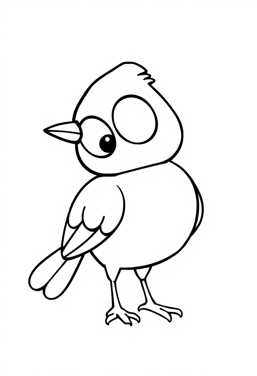 Blue Jay coloring page, free printable