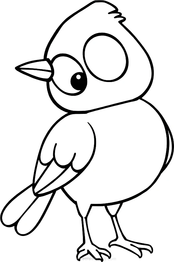 Blue Jay coloring page for kids